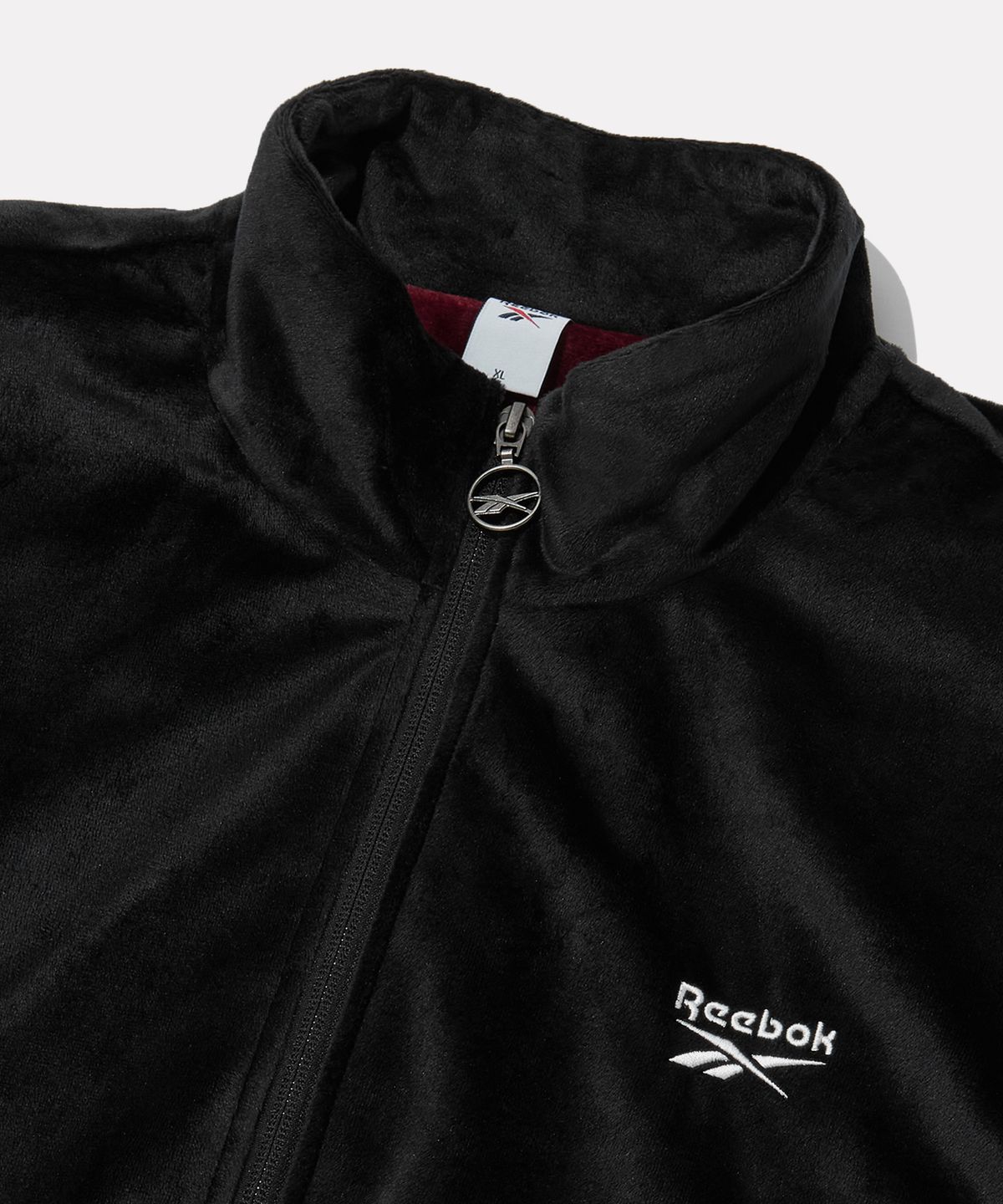 리복(REEBOK) 벨로아 트랙 자켓 - 블랙:다크 레드