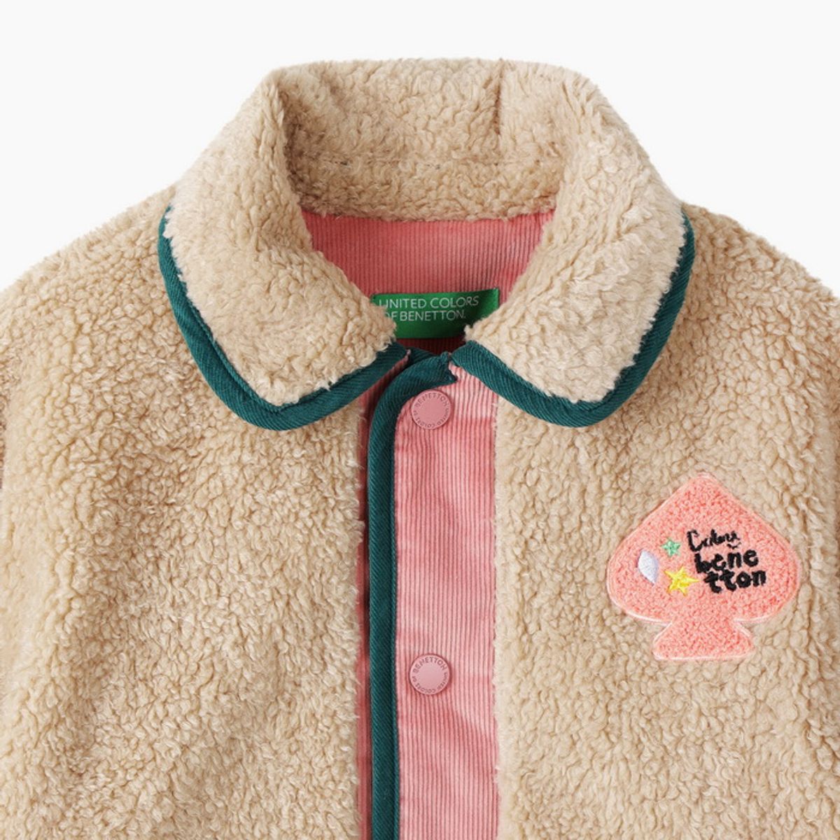베네통키즈(BENETTONKIDS) 컬러스 퍼 점퍼_QAJP02661BE