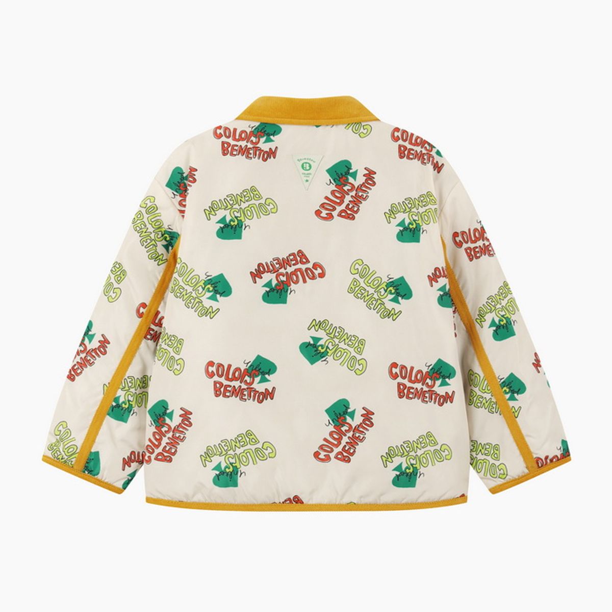베네통키즈(BENETTONKIDS) 리버시블 그래픽 패딩 점퍼_QAPD02641IV