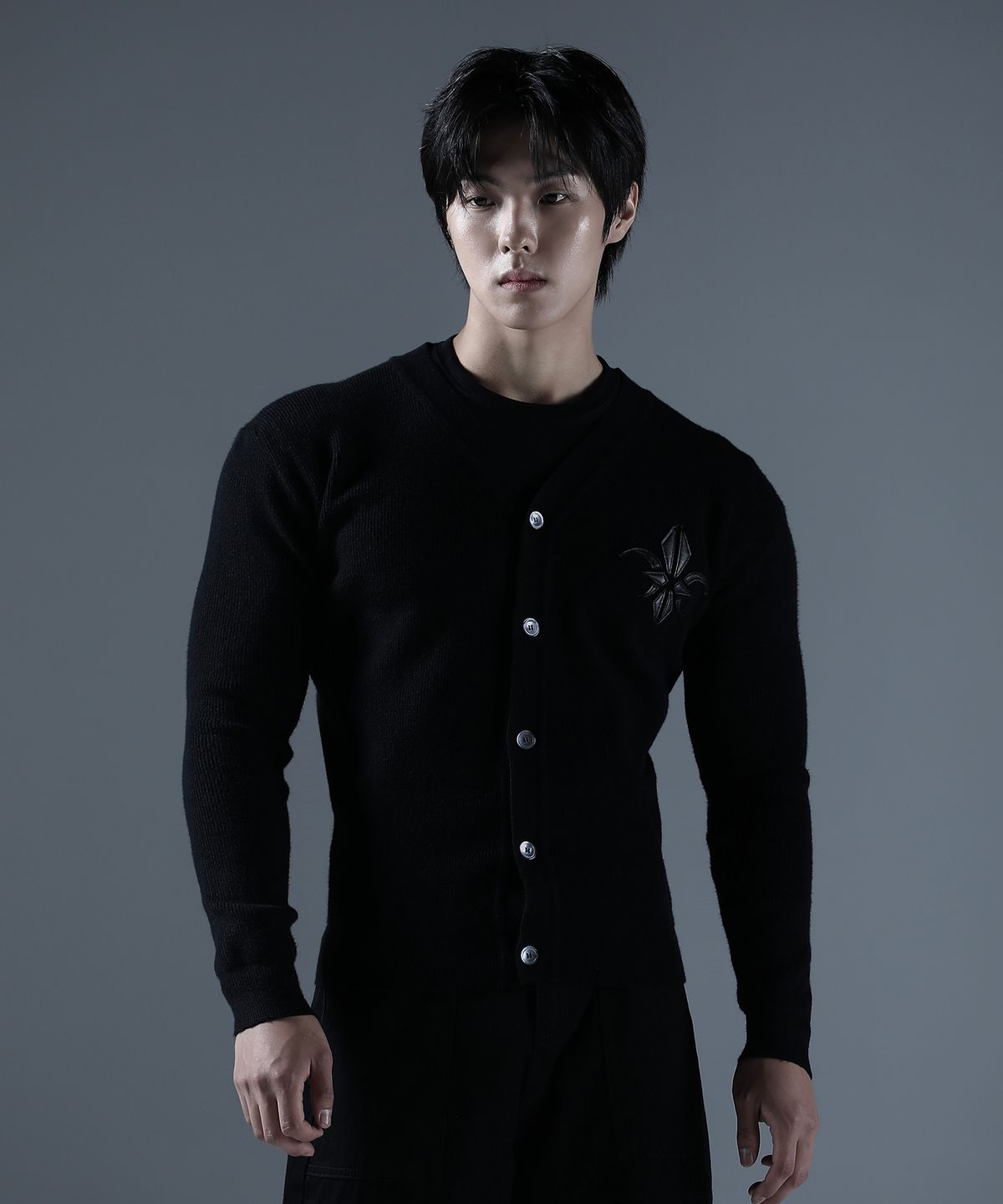 카미드(CARMID) 고어레더 가디건 [블랙]