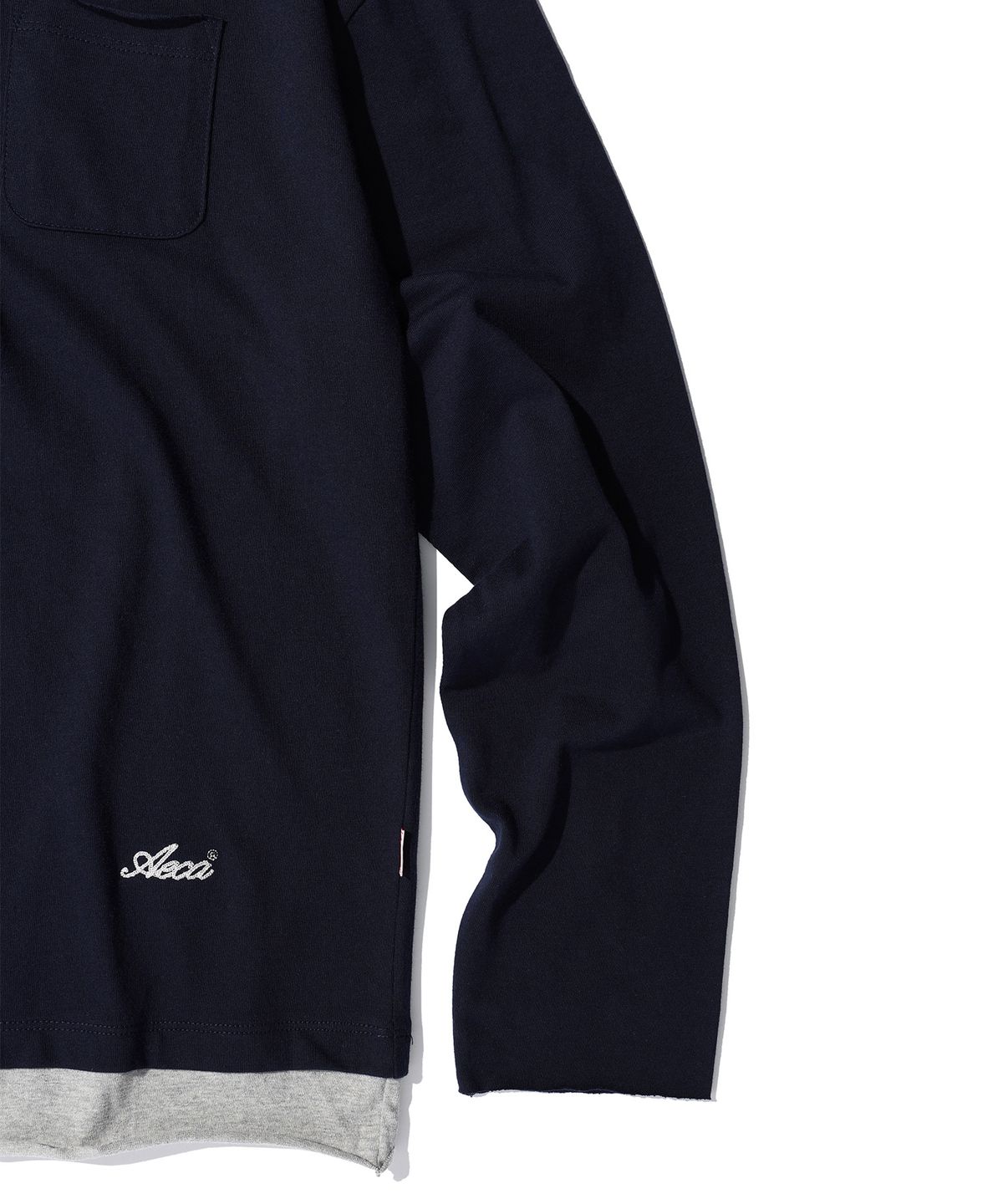 에이카화이트(AECA) AECA 2TONE POCKET LAYERED LONG SLEEVE (3color)