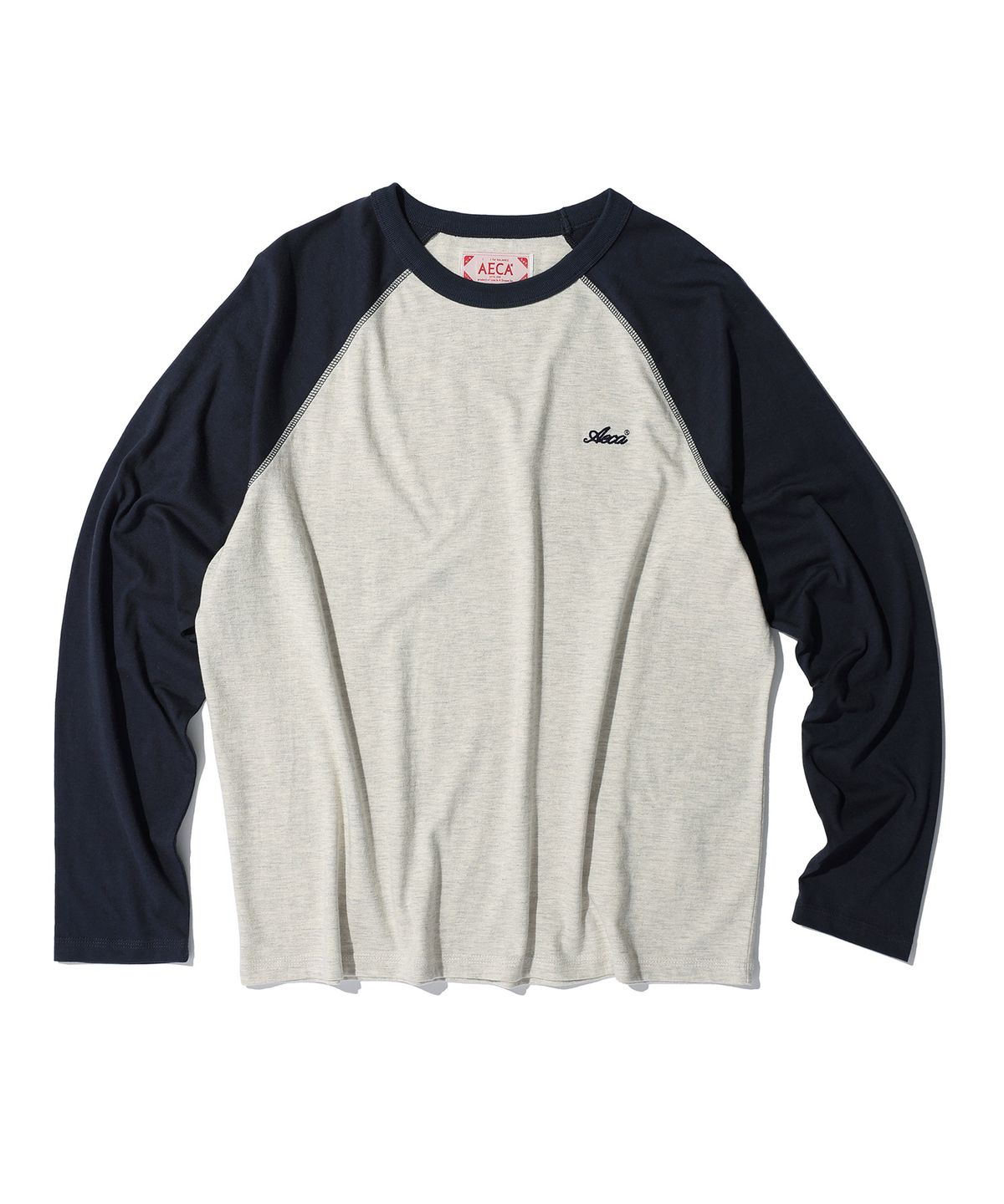 에이카화이트(AECA) AECA 2TONE POCKET RAGLAN TEE (3color)