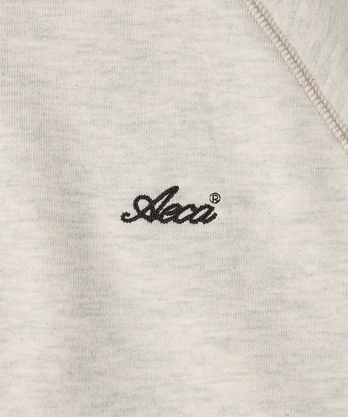 에이카화이트(AECA) AECA RAGLAN HENLEY HOODIE (2color)