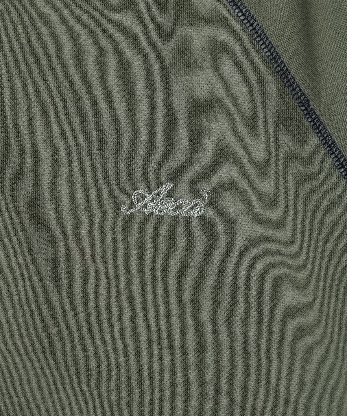 에이카화이트(AECA) AECA RAGLAN HENLEY HOODIE (2color)