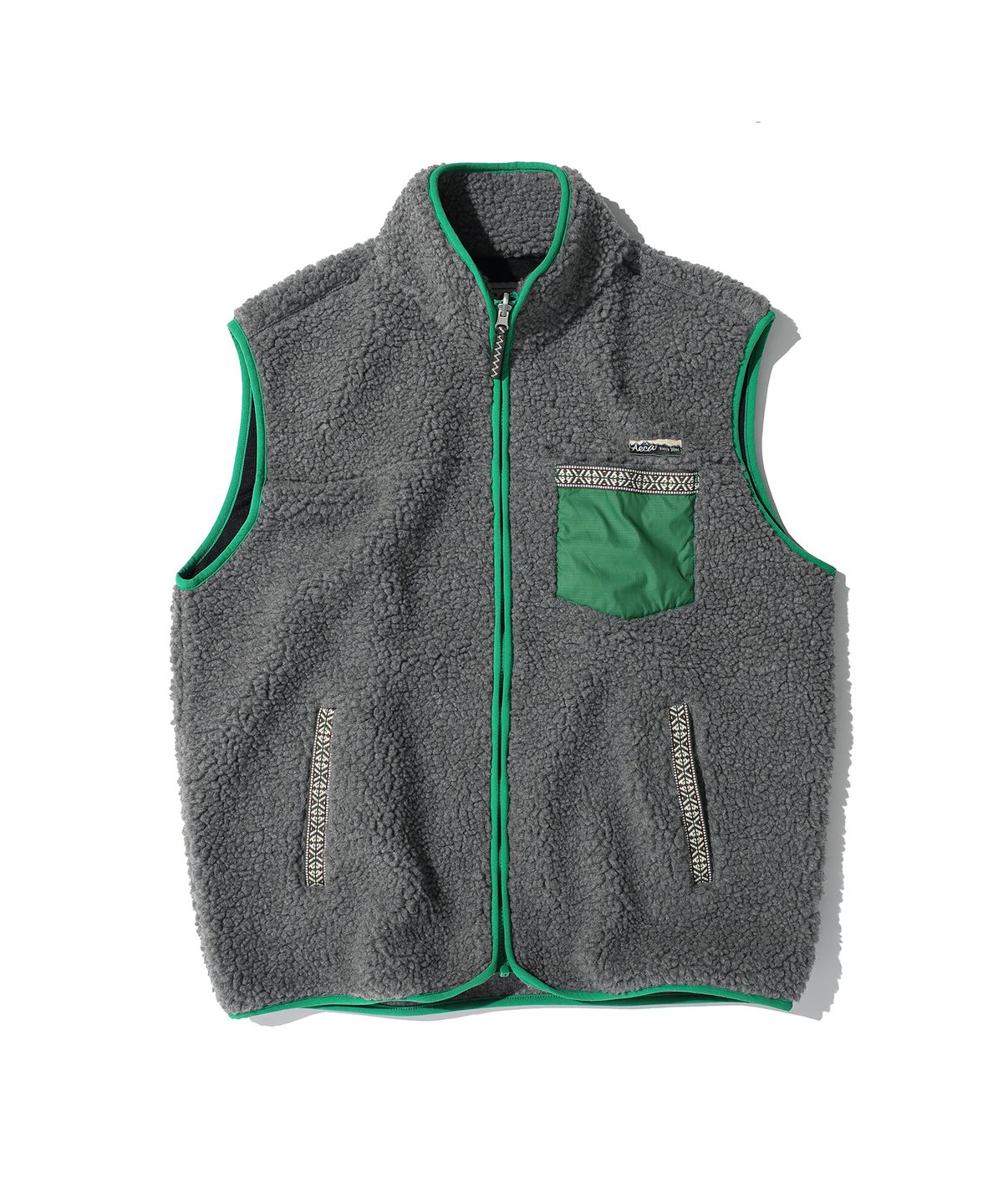 에이카화이트(AECA) AECA COLOR-BLOCK POCKET FLEECE VEST (2color)