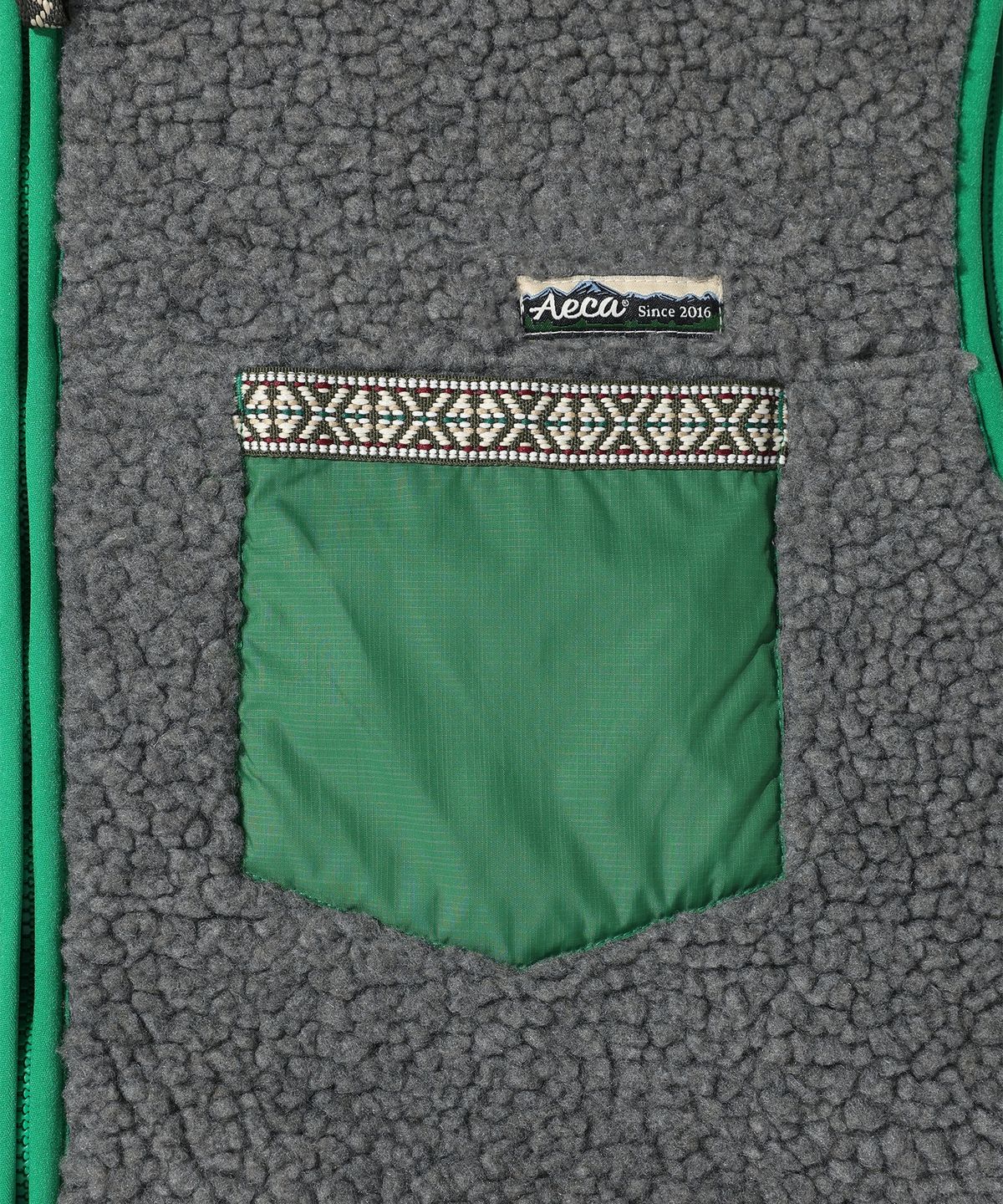에이카화이트(AECA) AECA COLOR-BLOCK POCKET FLEECE VEST (2color)