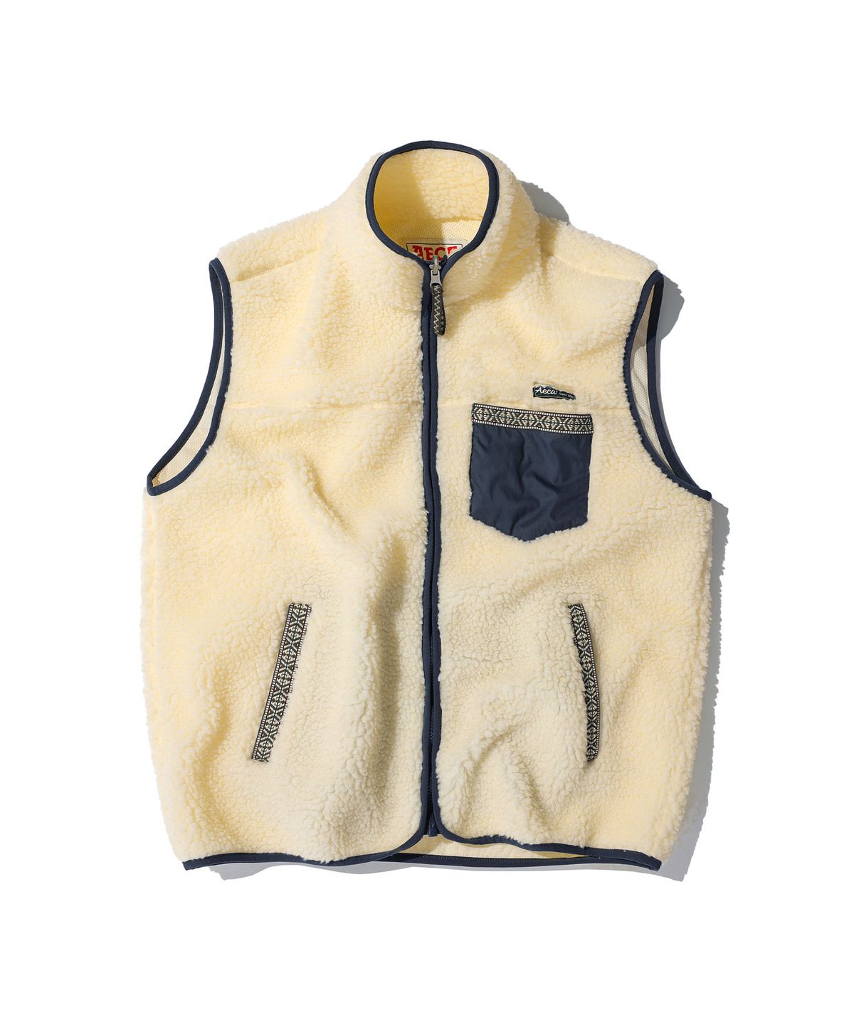 에이카화이트(AECA) AECA COLOR-BLOCK POCKET FLEECE VEST (2color)