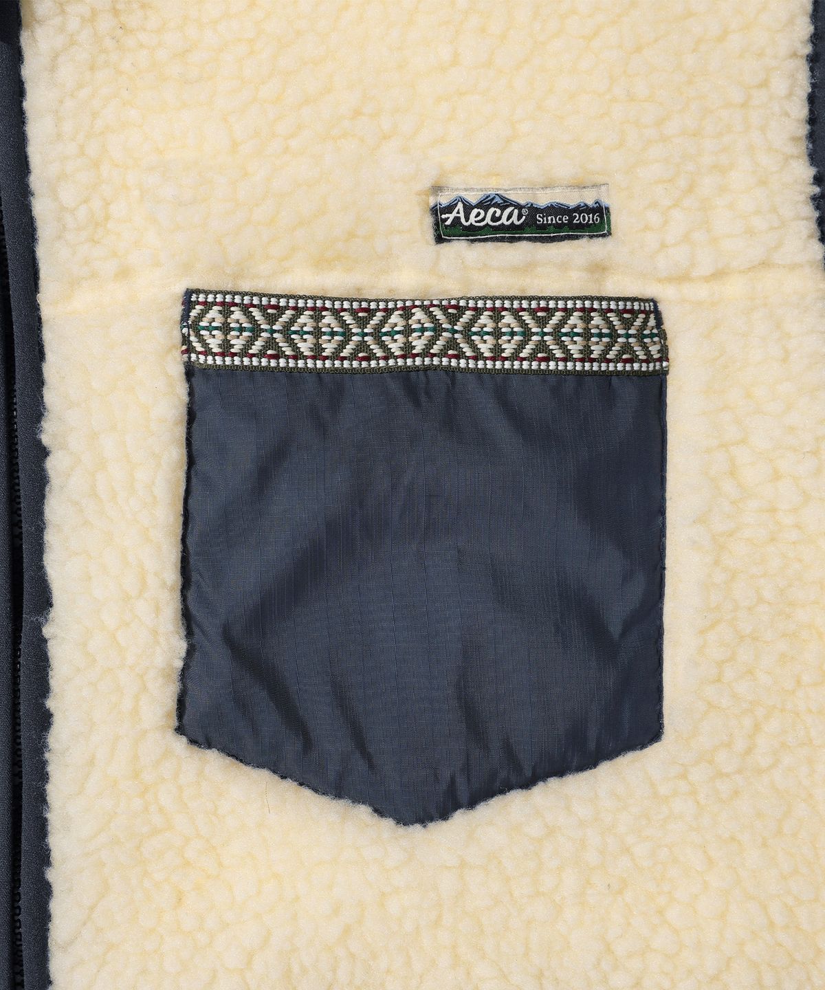 에이카화이트(AECA) AECA COLOR-BLOCK POCKET FLEECE VEST (2color)