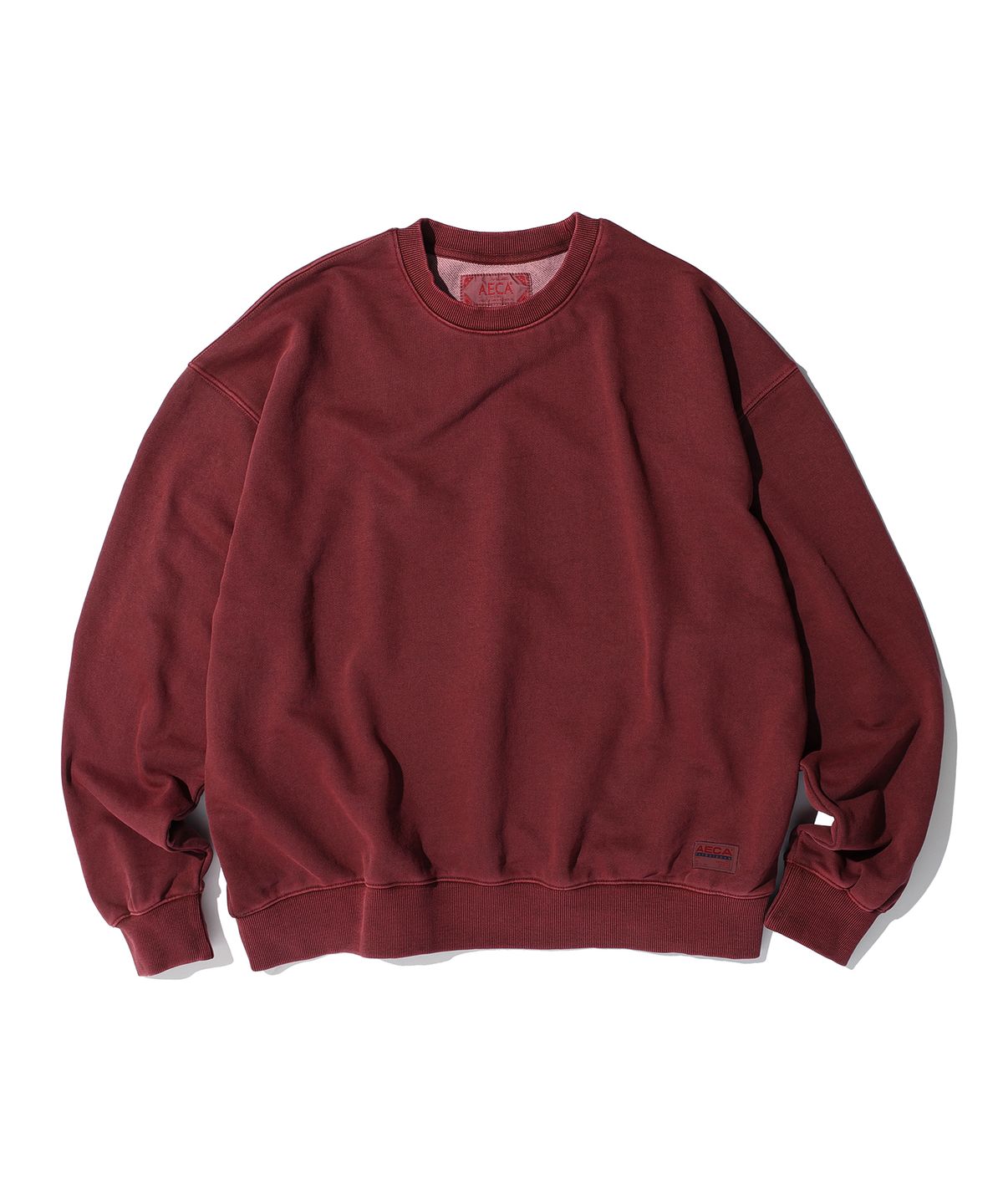 에이카화이트(AECA) AECA CROP FIT PIGMENT SWEATSHIRTS (3color)