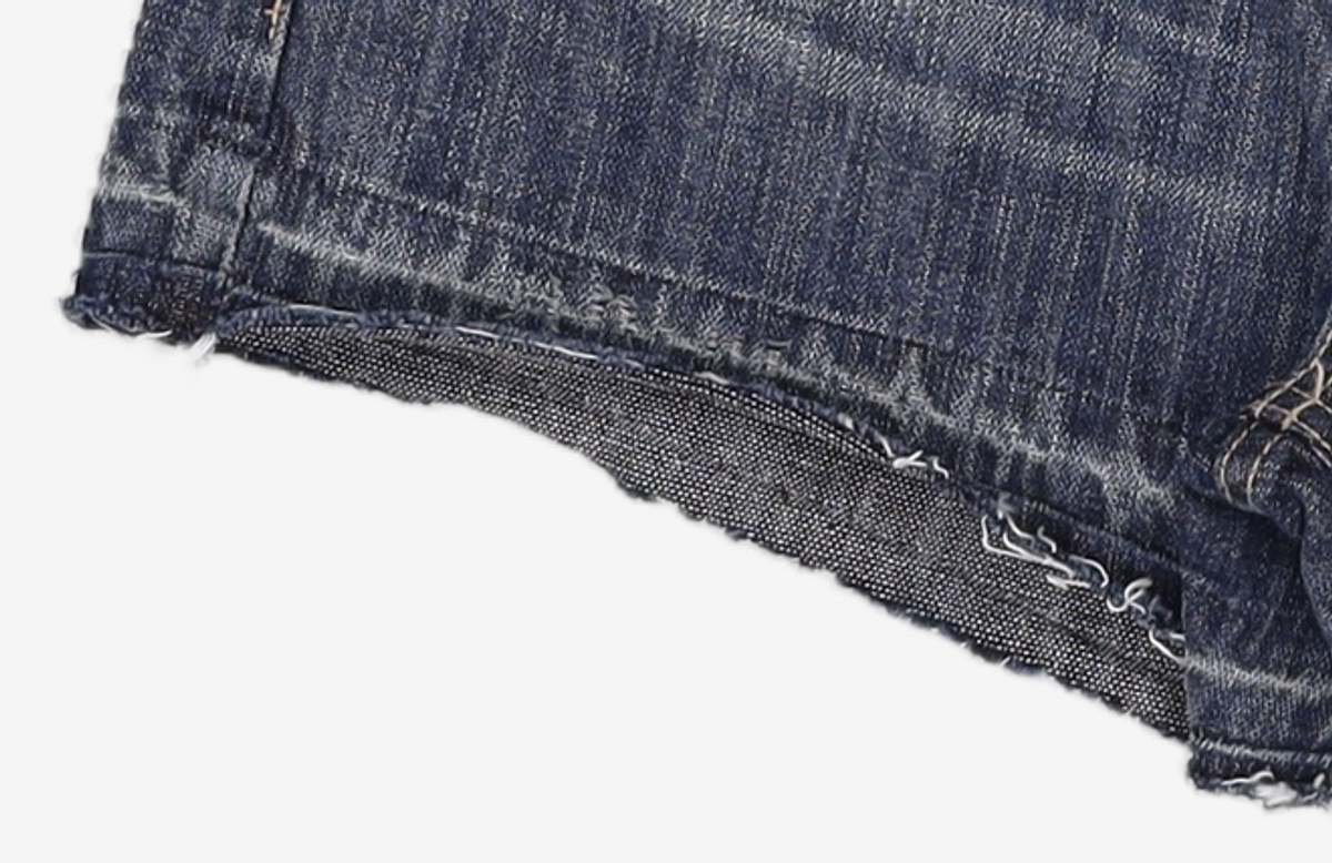 애즈온(ASON) FOLD DENIM SHORT PANTS / BLUE M