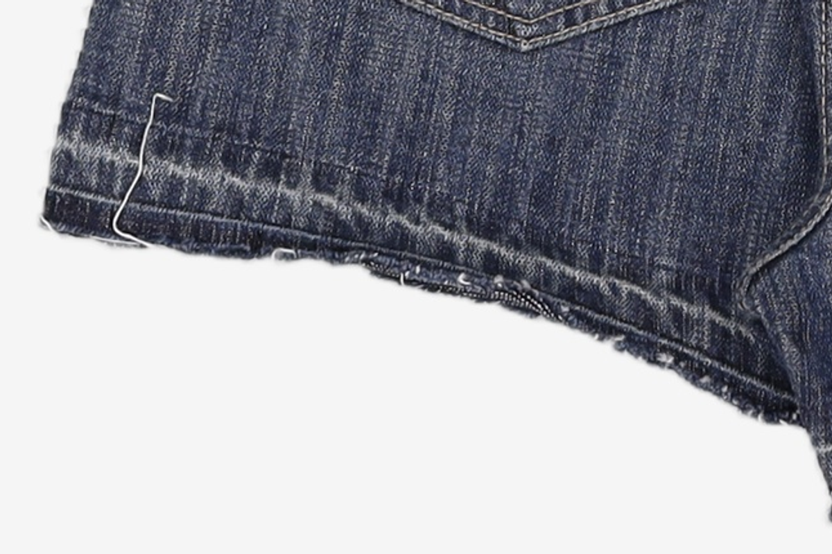 애즈온(ASON) FOLD DENIM SHORT PANTS / BLUE M