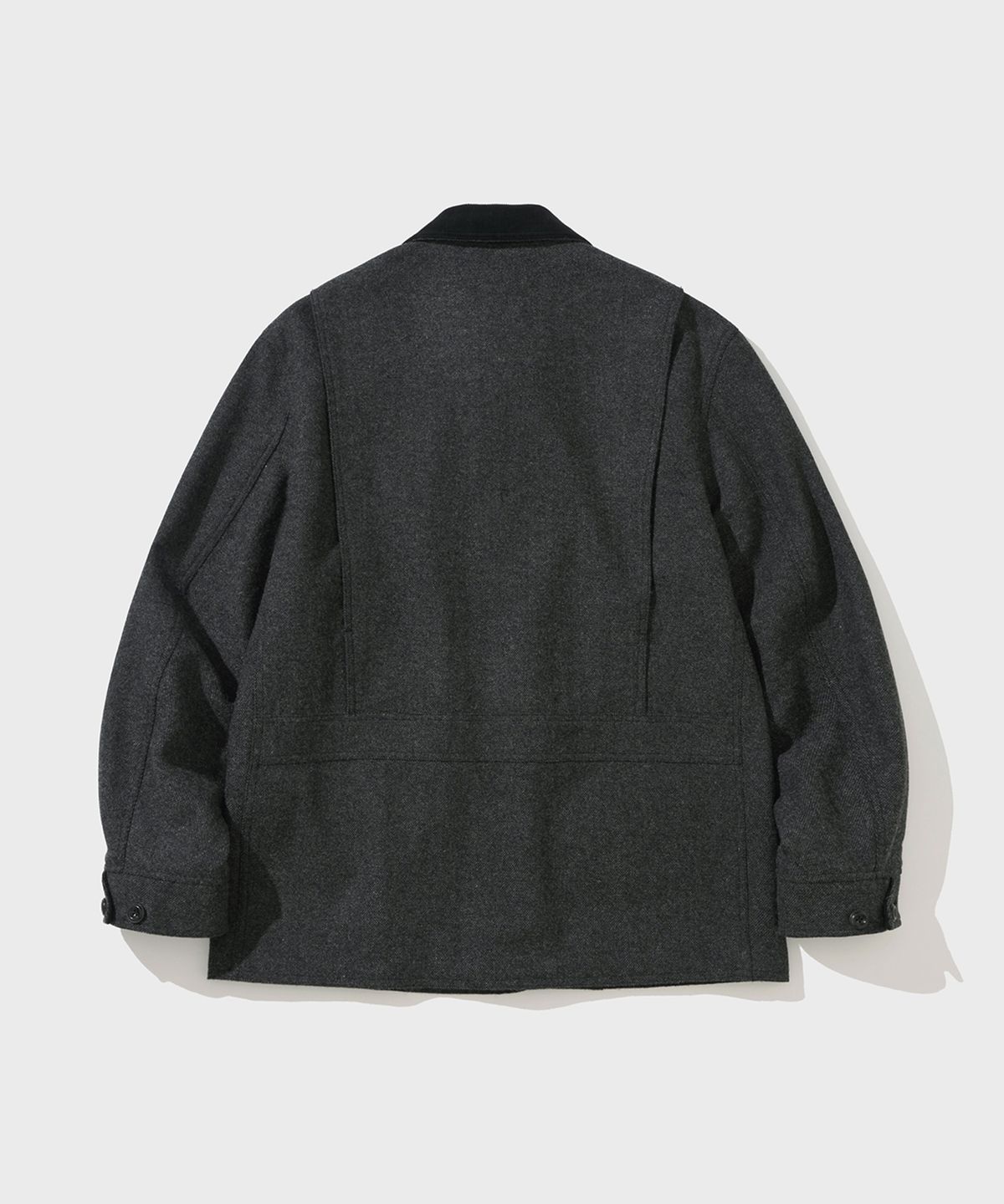 셔터(SHIRTER) CORD TRIM HUNTING JACKET (BLACK)