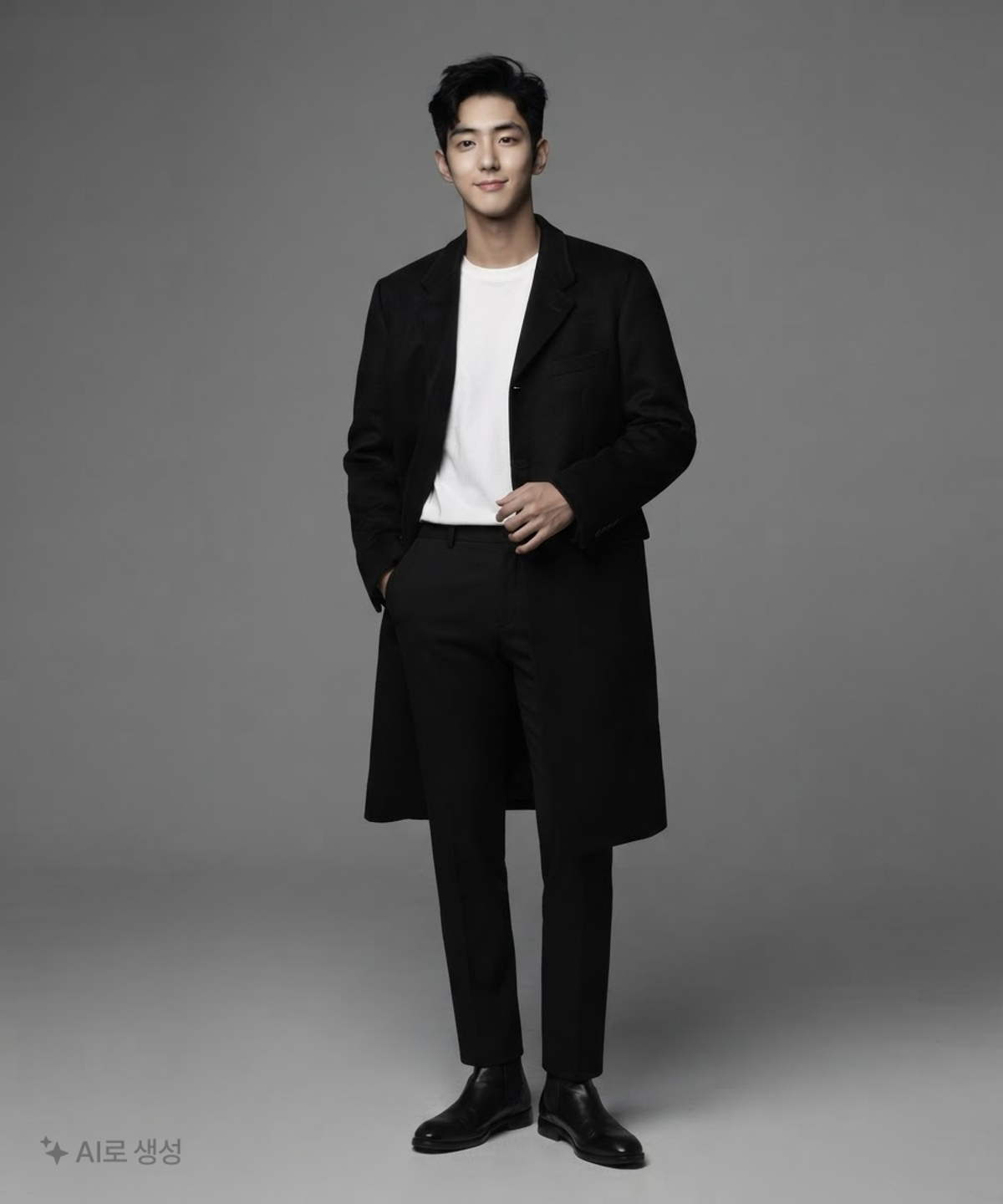 넌블랭크(NONBLANK) 겨울 싱글 코트 M