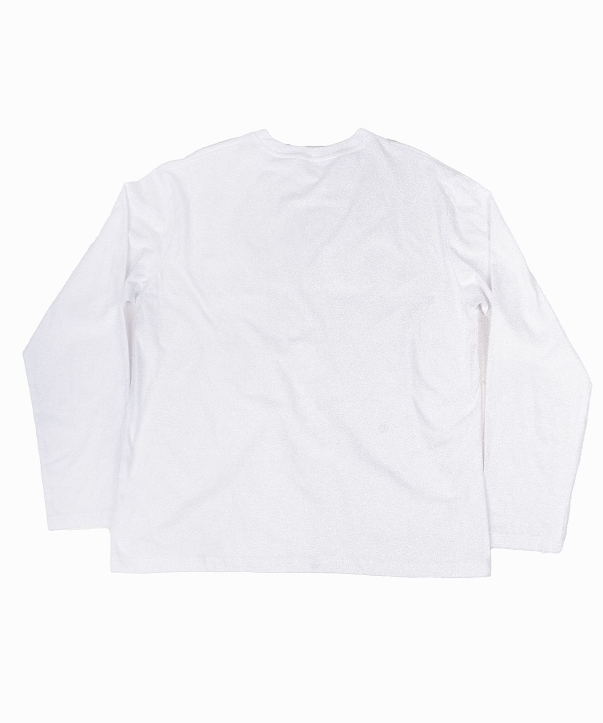 본프롬바이너리(BORNFROMBINARY) Folder shaped pocket long sleeve T-shirt (White)