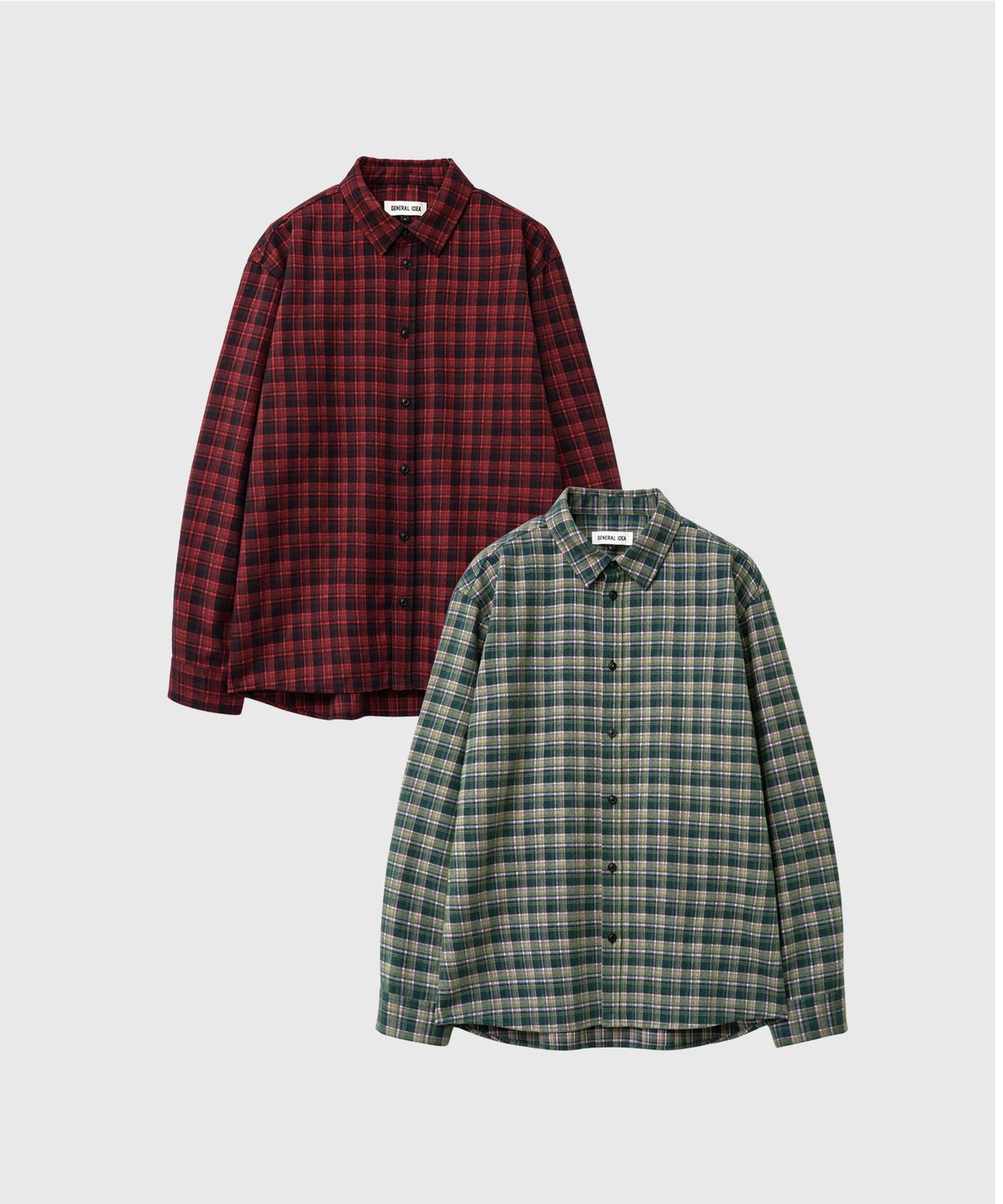 제너럴아이디어(GENERALIDEA) UNISEX 코듀로이 포인트 체크 셔츠 [2COL] / GF3USH001