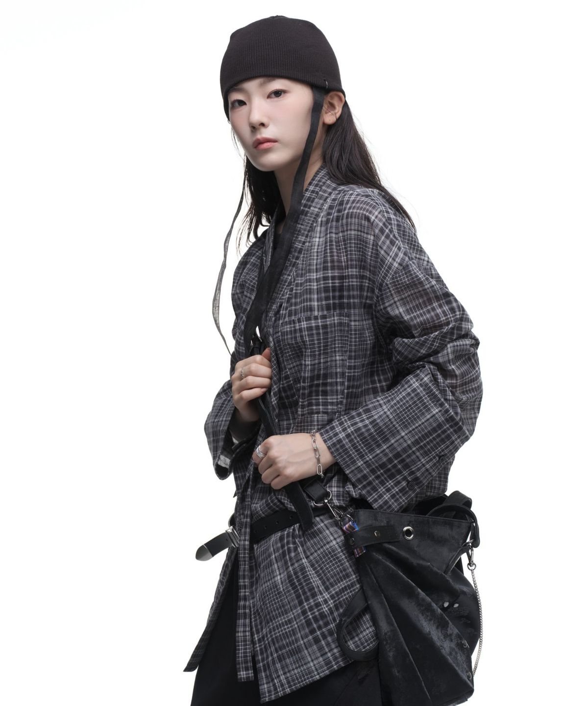 칠 하나 투 구육(71TO96) Sheer Mu Shirt (Check)