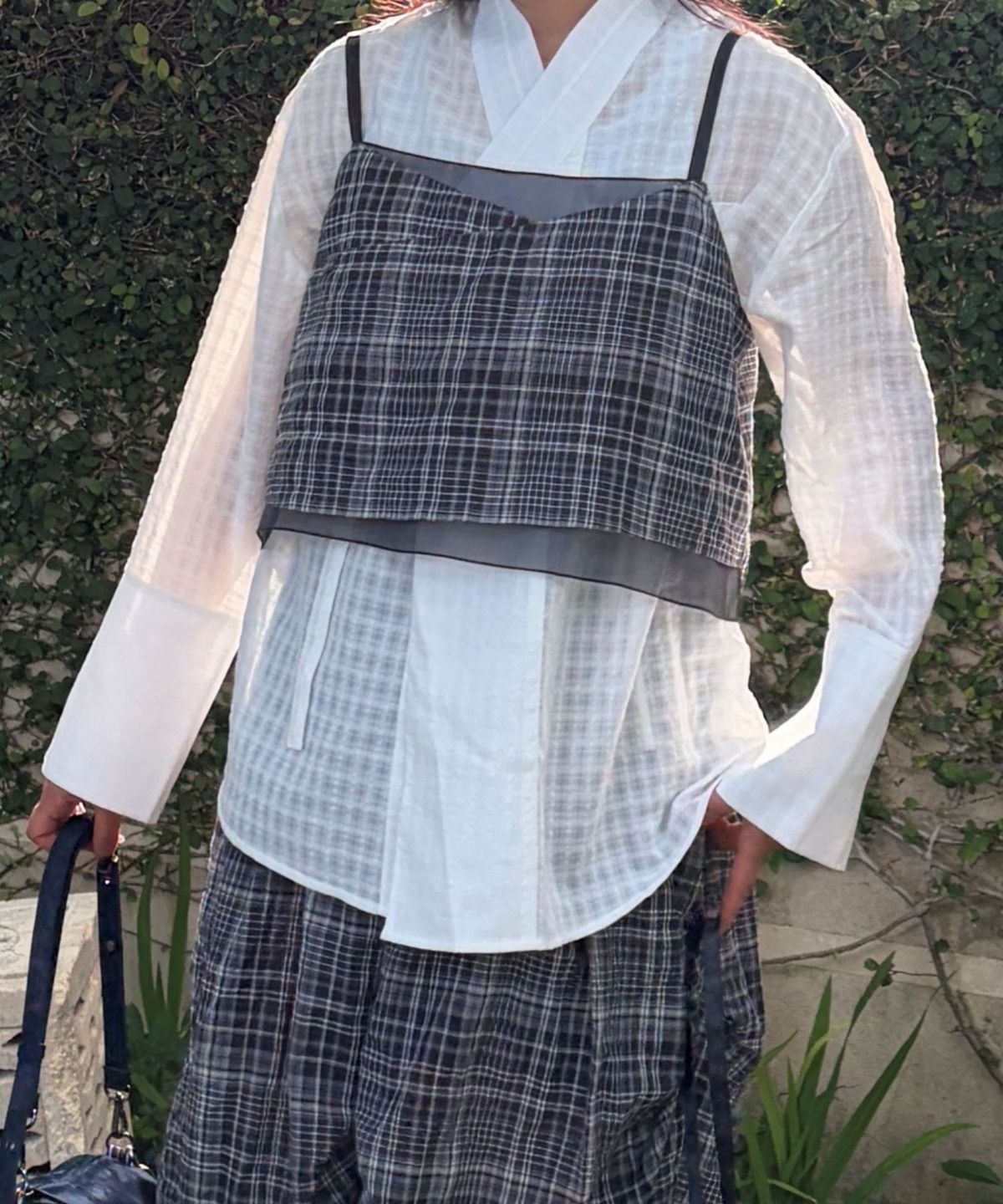 칠 하나 투 구육(71TO96) 여밈 뷔스티에 ,Yeomim Bustier (Check)