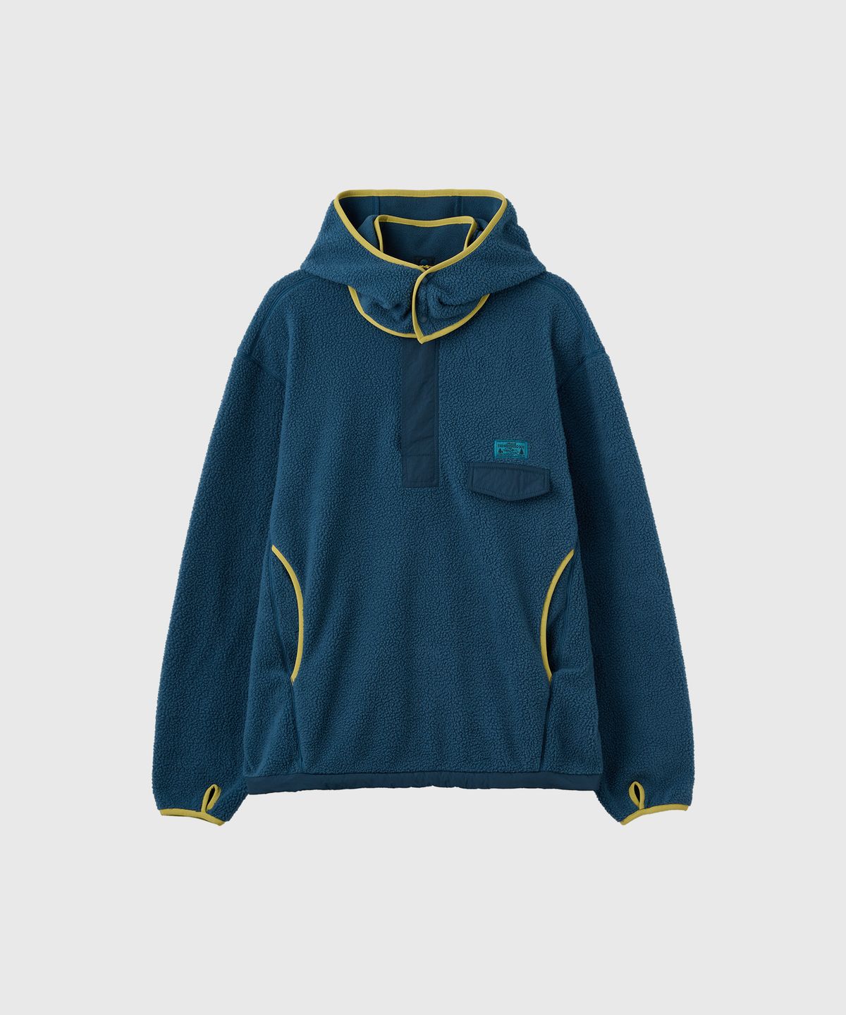 제너럴아이디어(GENERALIDEA) UNISEX 하이넥 반집업 플리스 아노락 [TEAL GREEN] / GF3USS005