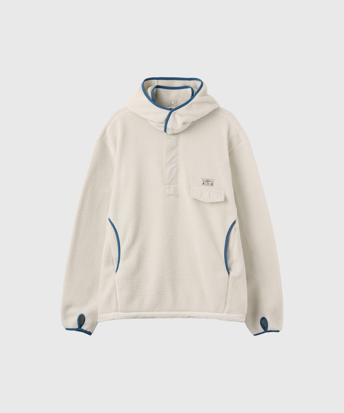 제너럴아이디어(GENERALIDEA) UNISEX 하이넥 반집업 플리스 아노락 [IVORY] / GF3USS005