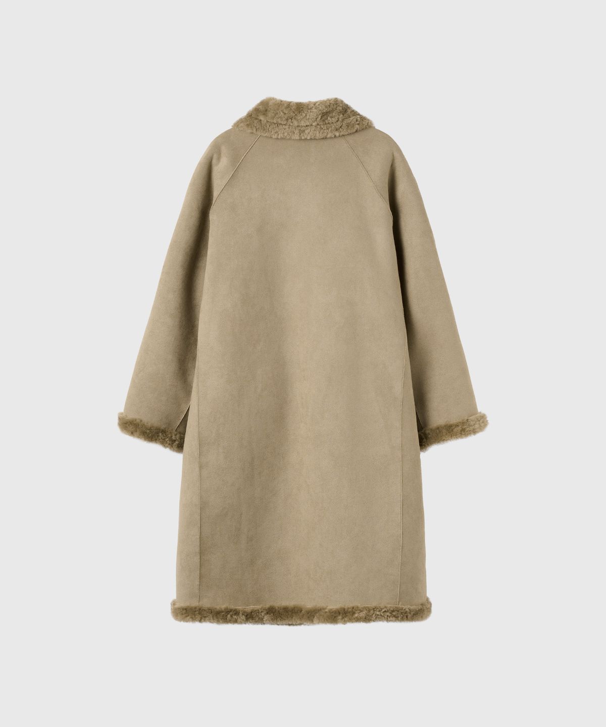 제너럴아이디어(GENERALIDEA) 리버시블 테디베어 롱코트 [KHAKI BEIGE] / GF4LCT502