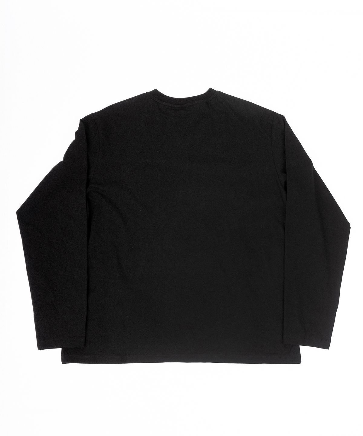 본프롬바이너리(BORNFROMBINARY) Folder shaped pocket long sleeve T-shirt (Black)