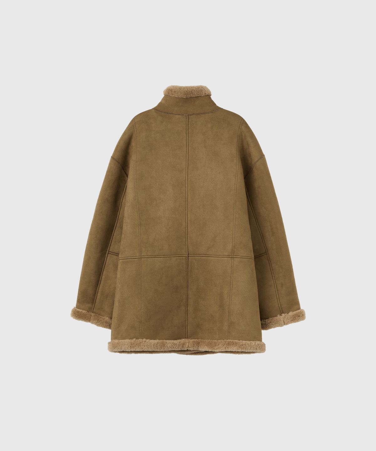 제너럴아이디어(GENERALIDEA) 리버시블 무스탕 더플 코트 [KHAKI BROWN] / GF8LCT522