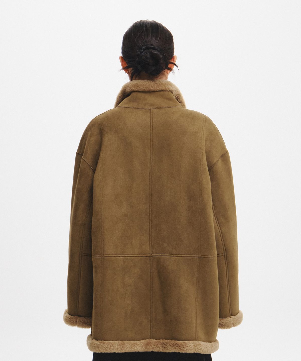 제너럴아이디어(GENERALIDEA) 리버시블 무스탕 더플 코트 [KHAKI BROWN] / GF8LCT522