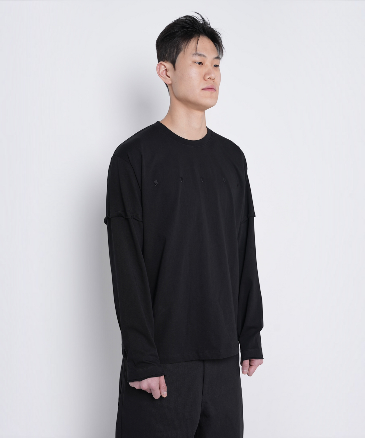 다시(DASI) Cutting layered long sleeve
