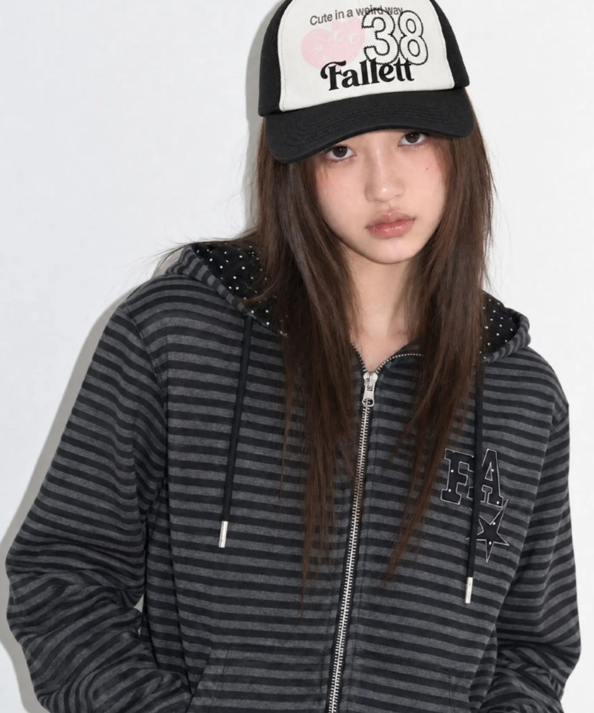 팔렛(FALLETT) 하트 네로 38 볼캡 블랙