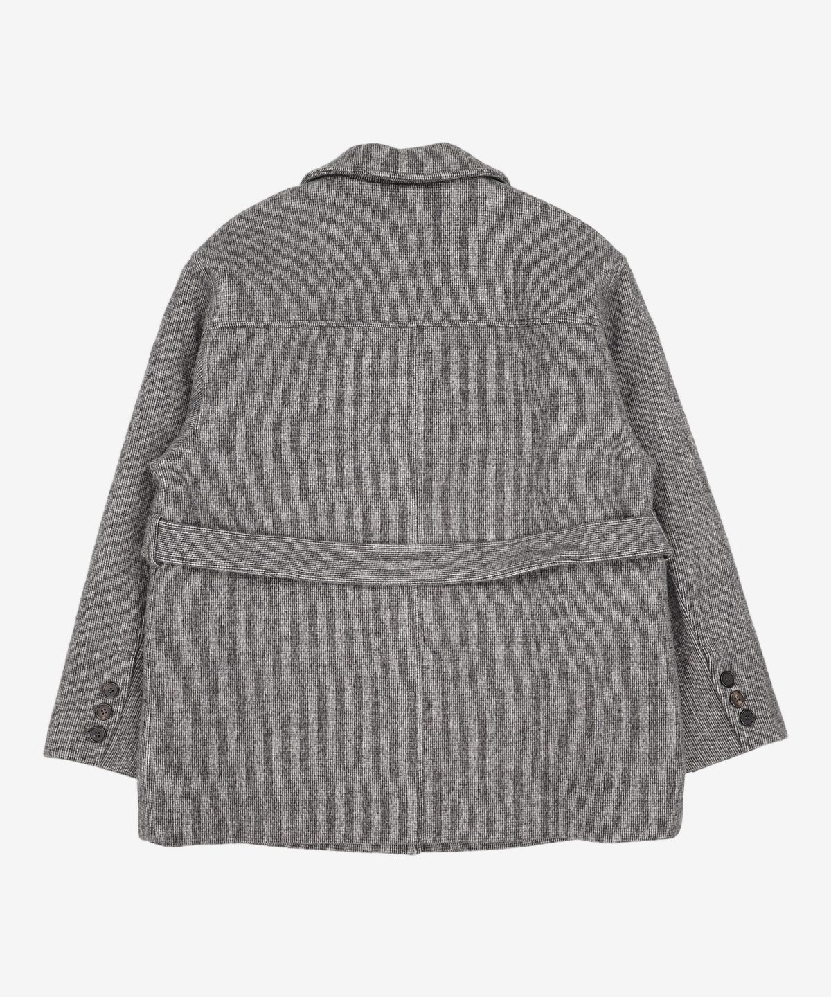 룩캐스트(LOOKAST) 베일리 울 하프 코트_차콜 / BAILEY WOOL HALF COAT_CHARCOAL ONE SIZE