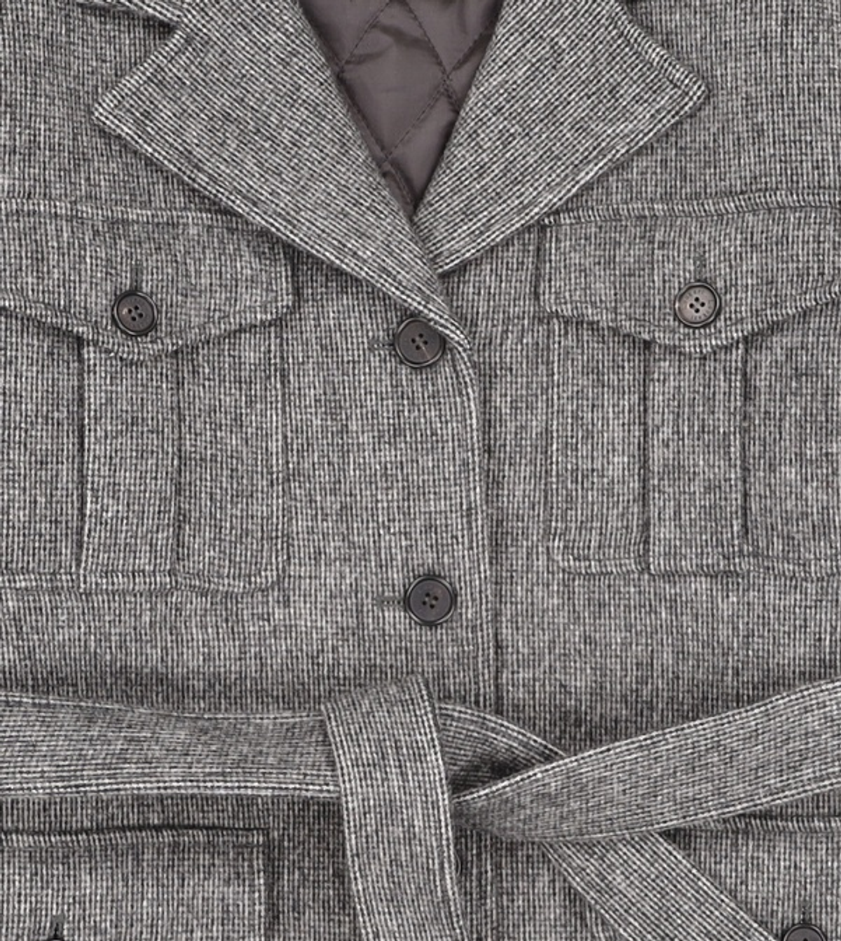 룩캐스트(LOOKAST) 베일리 울 하프 코트_차콜 / BAILEY WOOL HALF COAT_CHARCOAL ONE SIZE