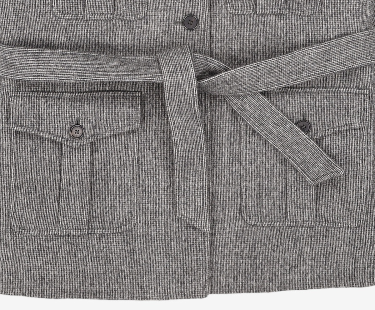 룩캐스트(LOOKAST) 베일리 울 하프 코트_차콜 / BAILEY WOOL HALF COAT_CHARCOAL ONE SIZE