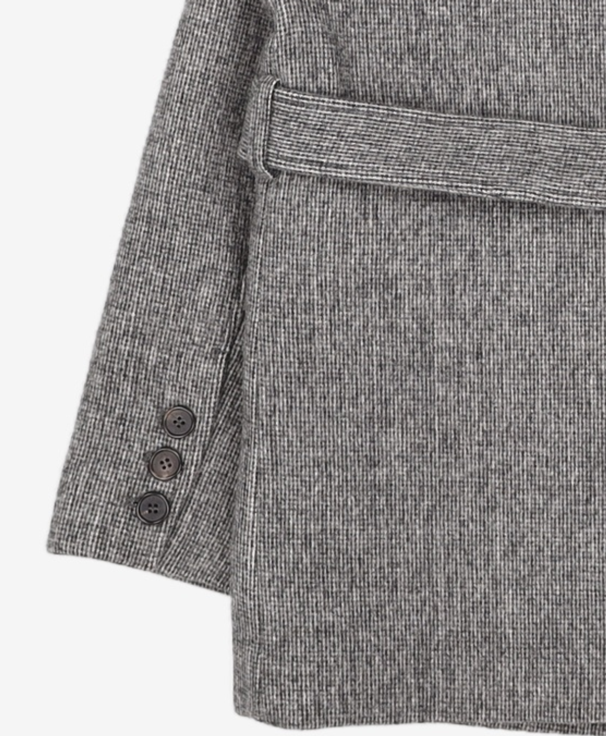 룩캐스트(LOOKAST) 베일리 울 하프 코트_차콜 / BAILEY WOOL HALF COAT_CHARCOAL ONE SIZE