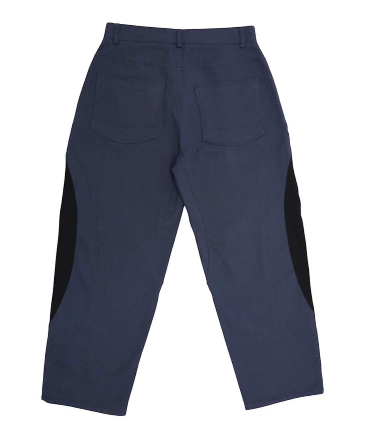 다시(DASI) Contrast drop baggy pants (Navy)