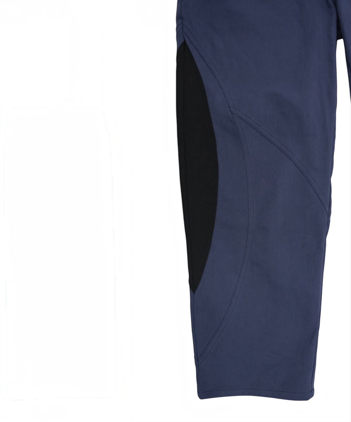 다시(DASI) Contrast drop baggy pants (Navy)
