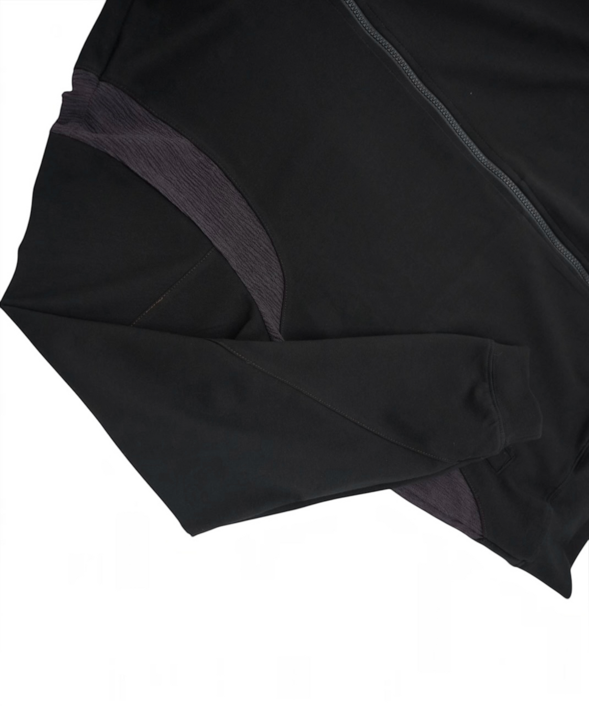 다시(DASI) Contrast drop zip-up (Black)