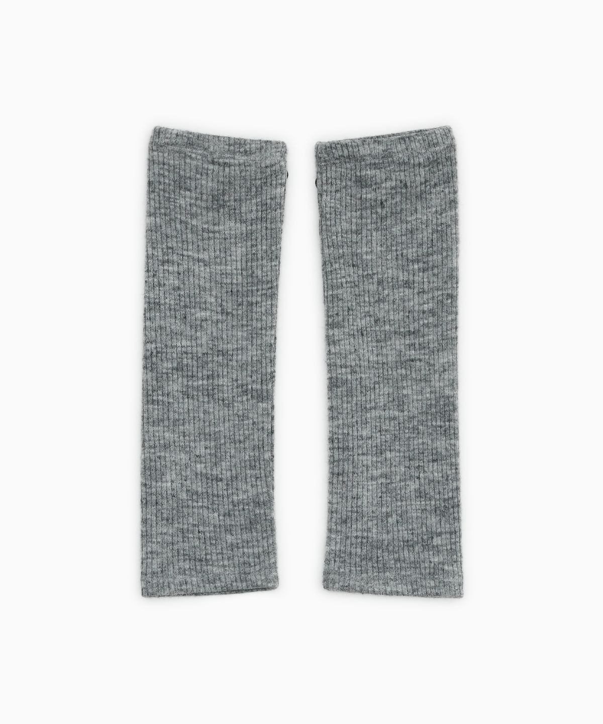 오헤시오(OHESHIO) RIBBED BUTTON LEG WARMERS, GRAY