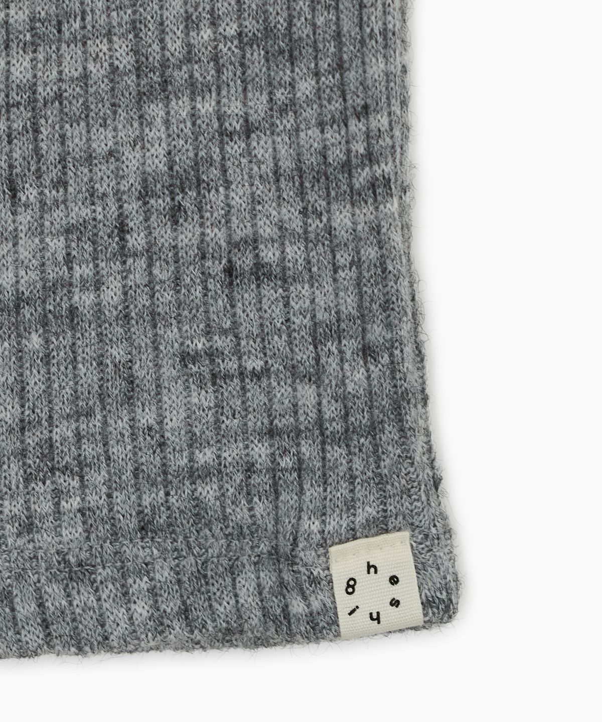 오헤시오(OHESHIO) RIBBED BUTTON LEG WARMERS, GRAY