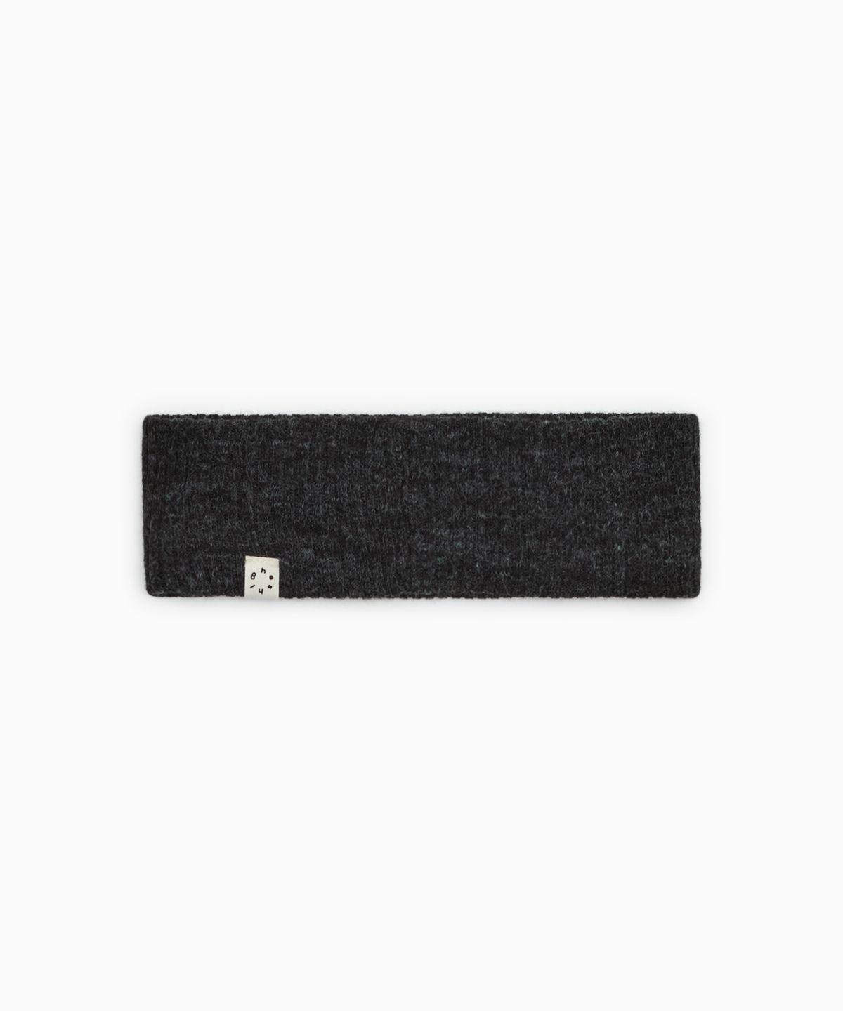 오헤시오(OHESHIO) RIBBED BUTTON HAIRBAND, CHARCOAL