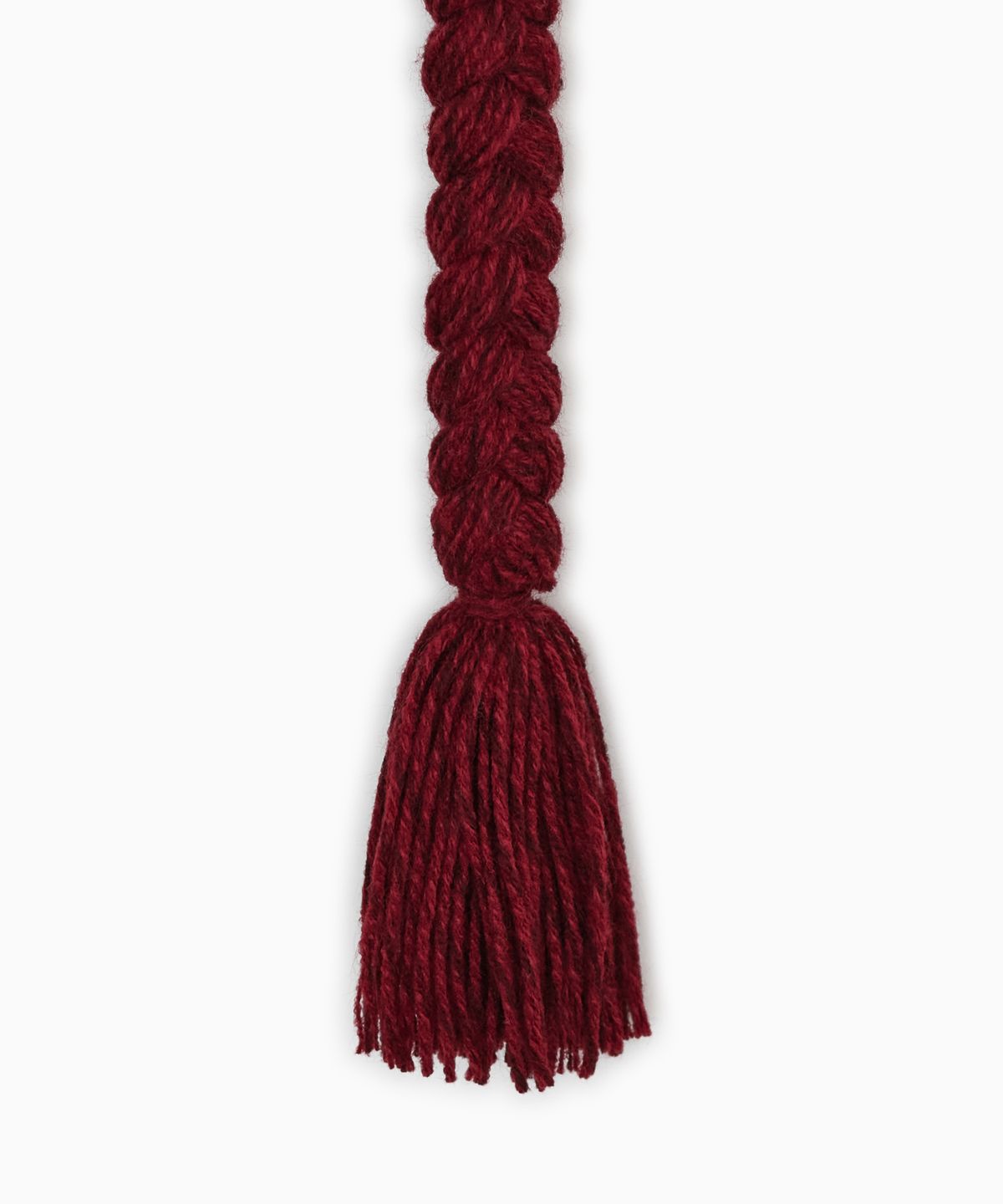 오헤시오(OHESHIO) BRAIDED STRING EARFLAP BEANIE, RED