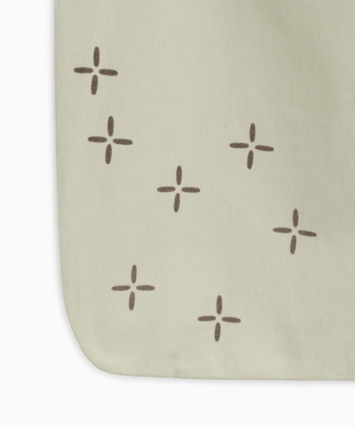 오헤시오(OHESHIO) SASHIKO PATTERN ECO BAG, BEIGE