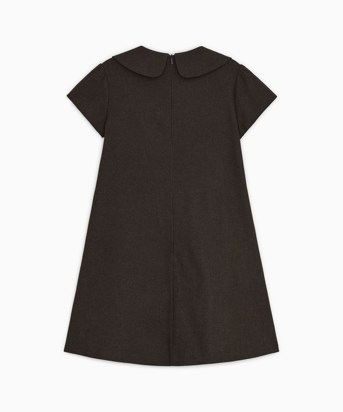 오헤시오(OHESHIO) DOUBLE BUTTON MINI DRESS, BROWN