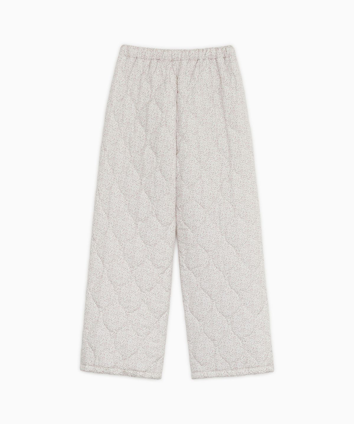 오헤시오(OHESHIO) FLORAL QUILTED OVERSIZED BANDING PANTS, PINK FLORAL