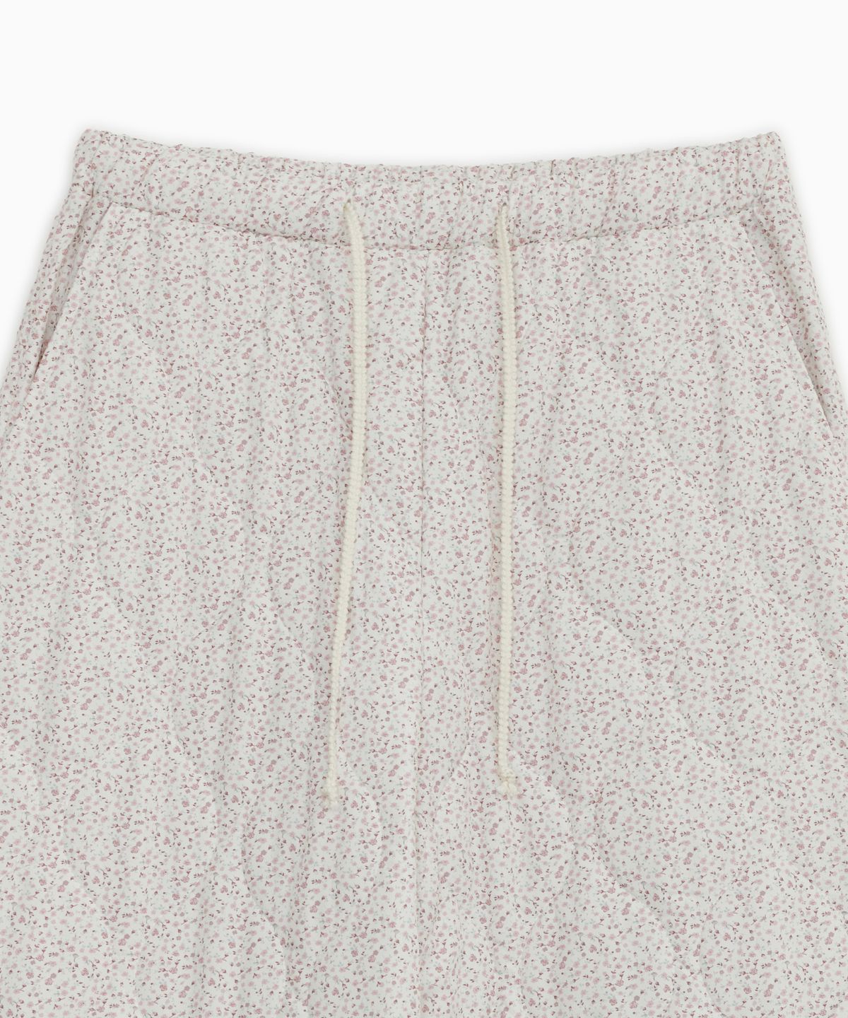 오헤시오(OHESHIO) FLORAL QUILTED OVERSIZED BANDING PANTS, PINK FLORAL