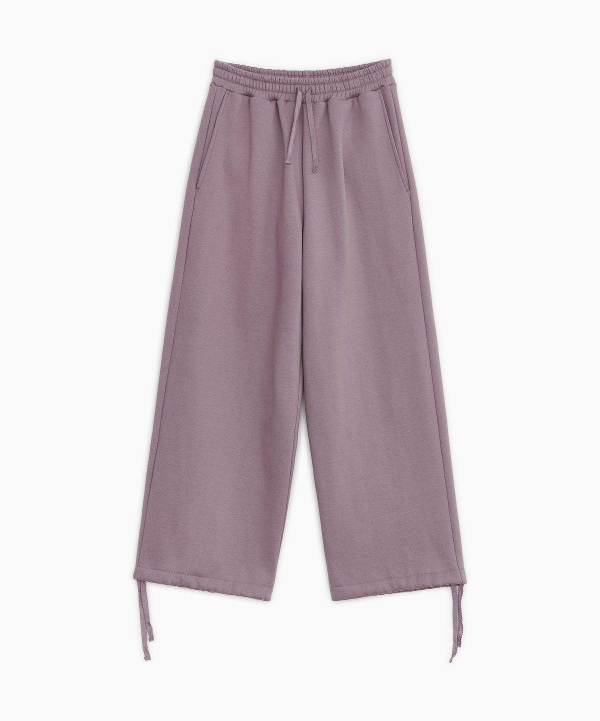 오헤시오(OHESHIO) FLORAL SIGNATURE PATCH POCKET SWEATPANTS, LAVENDER