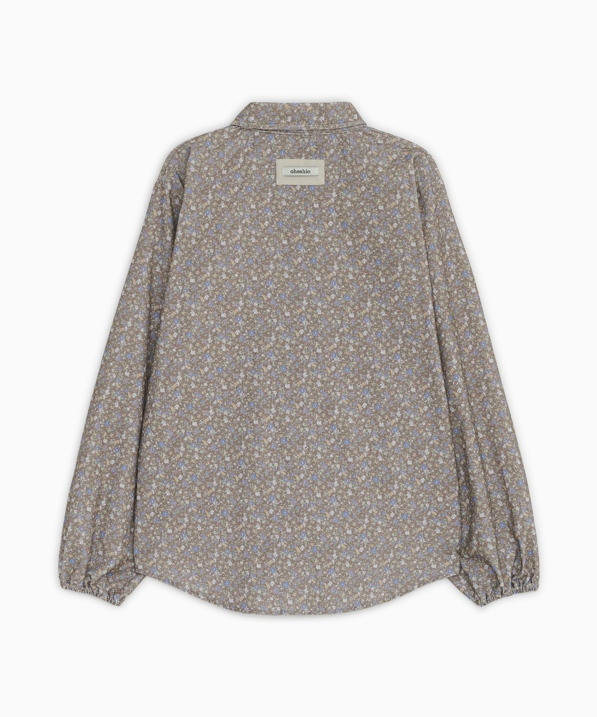 오헤시오(OHESHIO) FLORAL CORDUROY SHIRT, BROWN