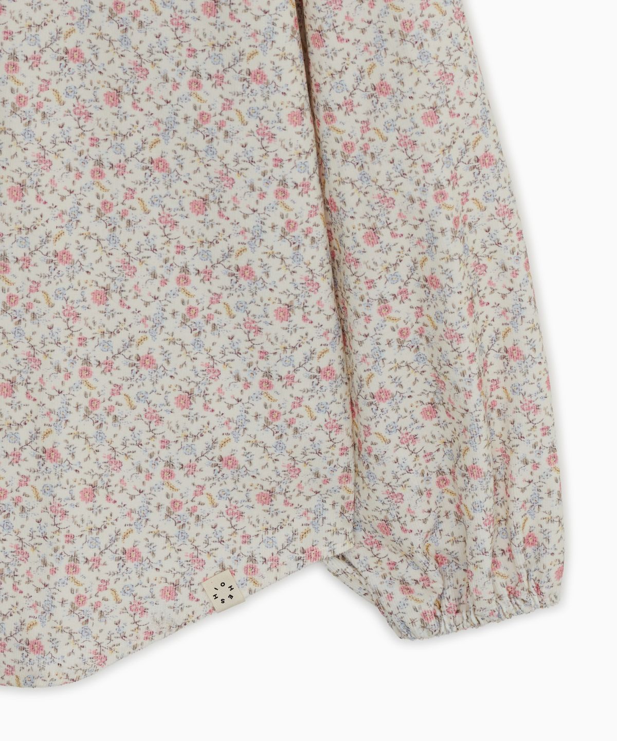 오헤시오(OHESHIO) FLORAL CORDUROY SHIRT, IVORY