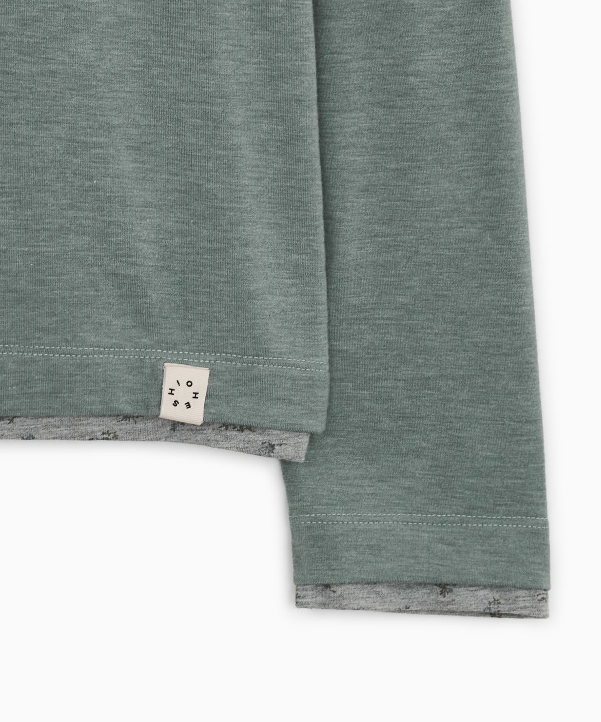 오헤시오(OHESHIO) FLORAL LAYERED LONG SLEEVE, SKY BLUE