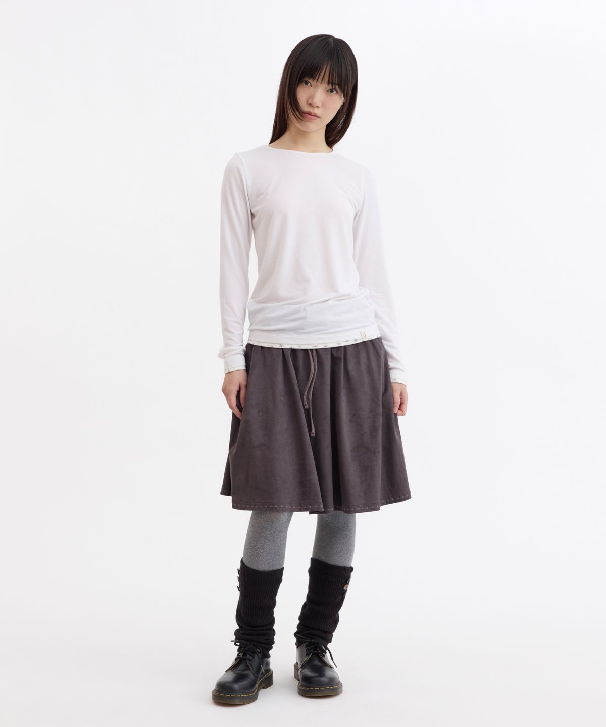 오헤시오(OHESHIO) FLORAL LAYERED LONG SLEEVE, IVORY