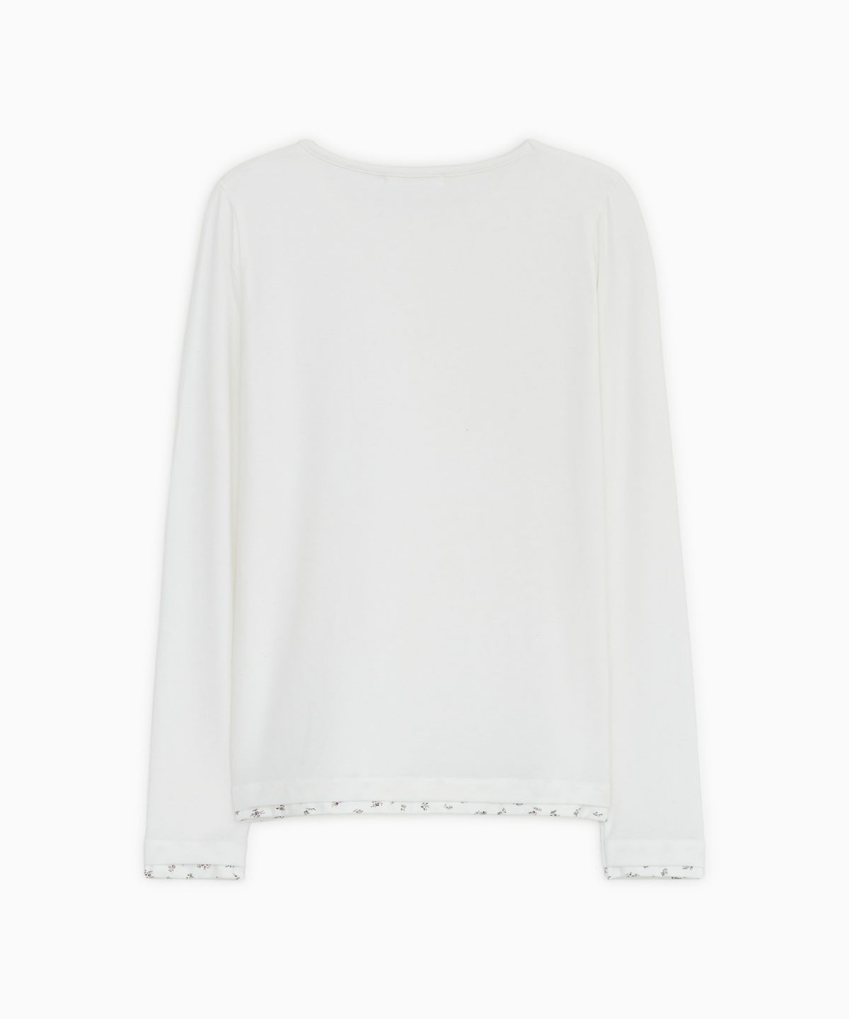 오헤시오(OHESHIO) FLORAL LAYERED LONG SLEEVE, IVORY